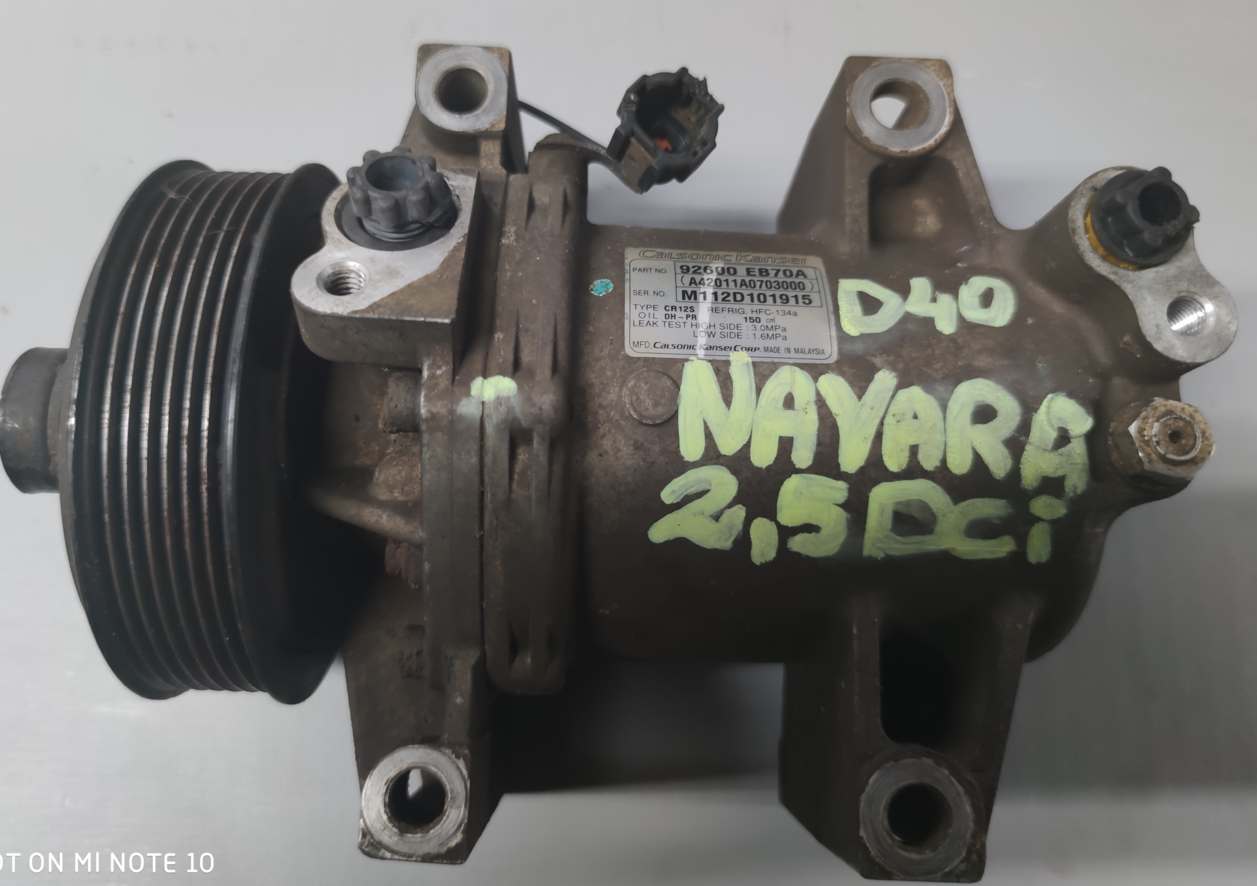 Sprężarka Klimatyzacji Nissan Navara 2.5 92600-EB70A